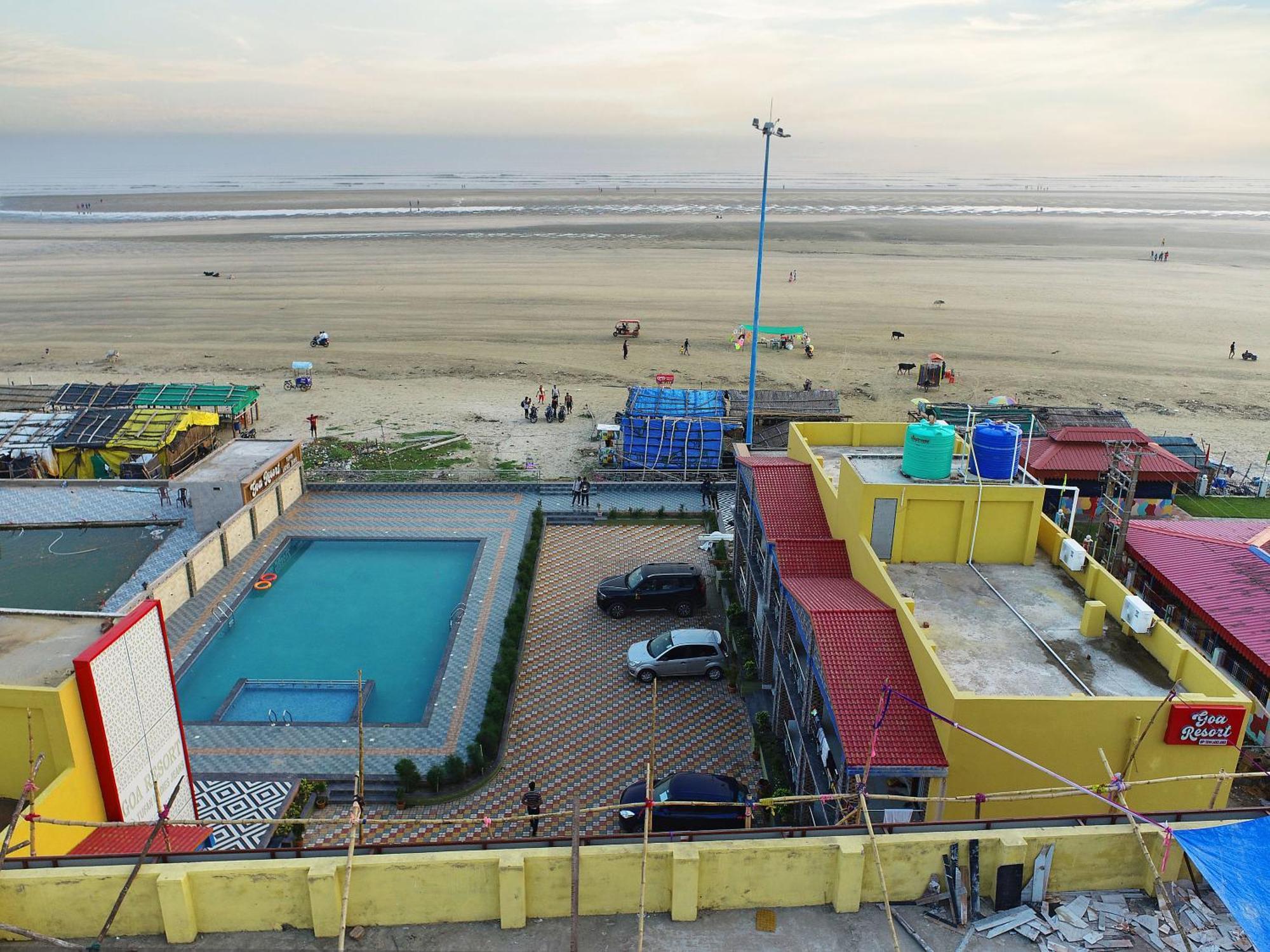 Goa Beach Resort On Beach มันดราโมนี ภายนอก รูปภาพ